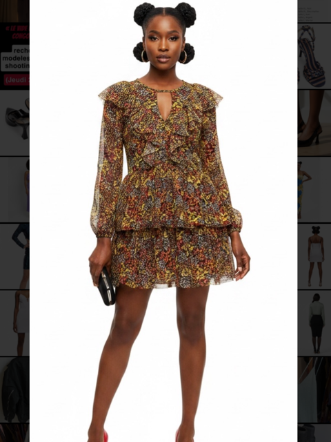 Robe courte – Imprimé – Taille M
