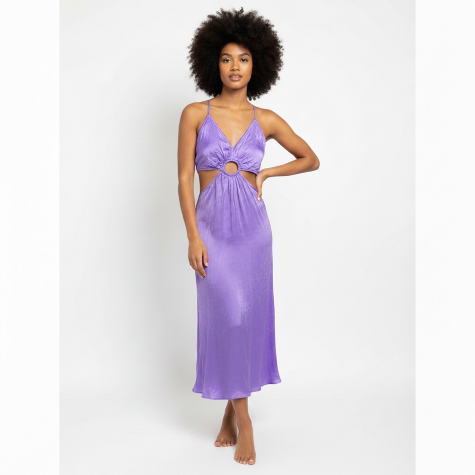Robe longue Etam – Mauve – Taille S