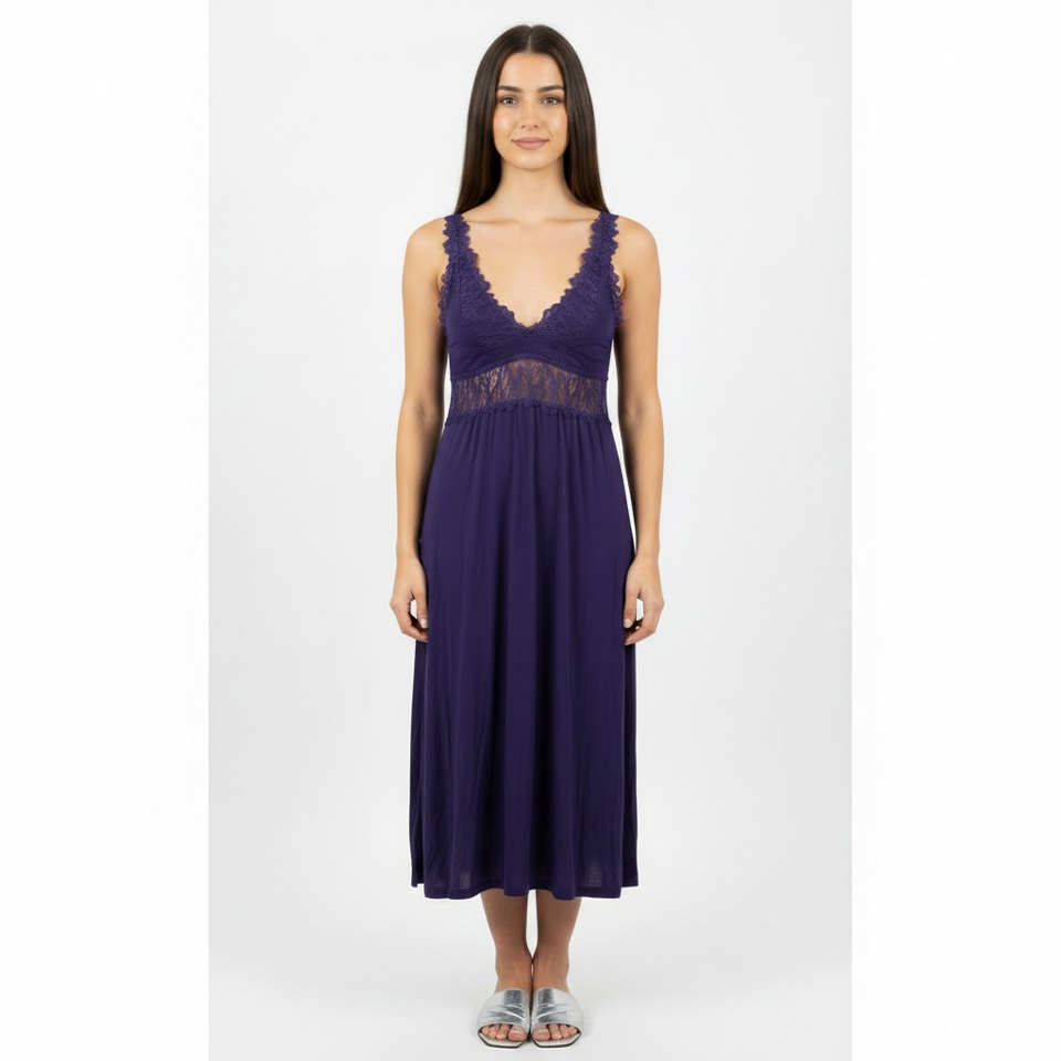 Robe longue – Bleu marine – Taille S