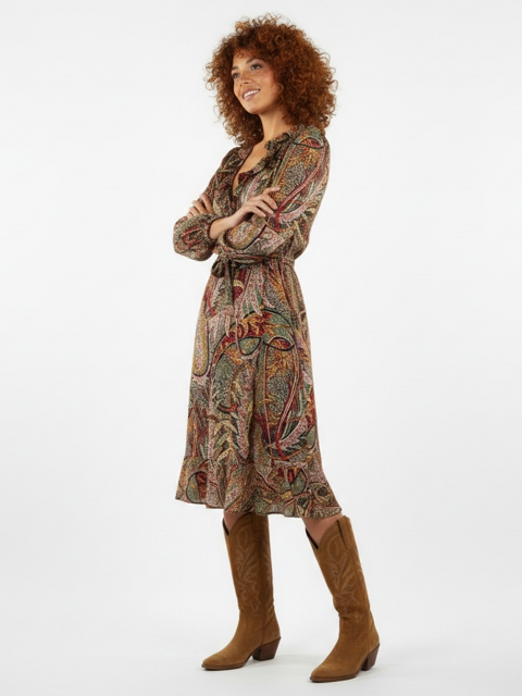 Robe longue 100% soie Vanessa Bruno – Imprimé – Taille 40