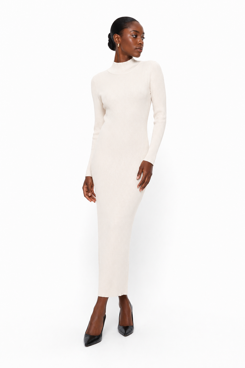 Robe longue Shein – Blanc – Taille L