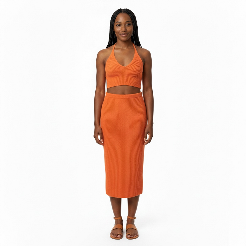 Ensemble Boohoo – Orange – Taille 40