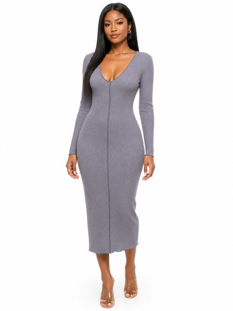 Robe longue – Gris – Taille M