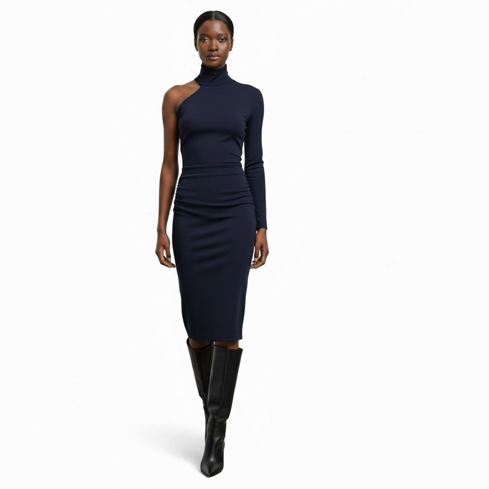 Robe longue – Bleu marine – Taille M