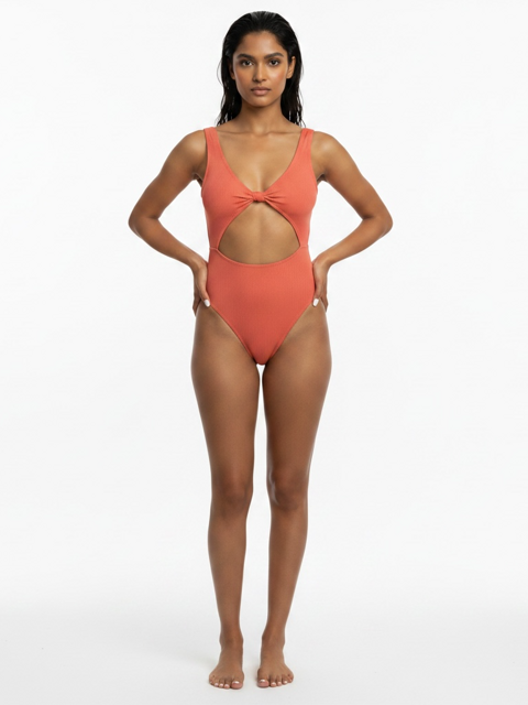 Maillot de bain une pièce Boohoo – Terre – Taille 36