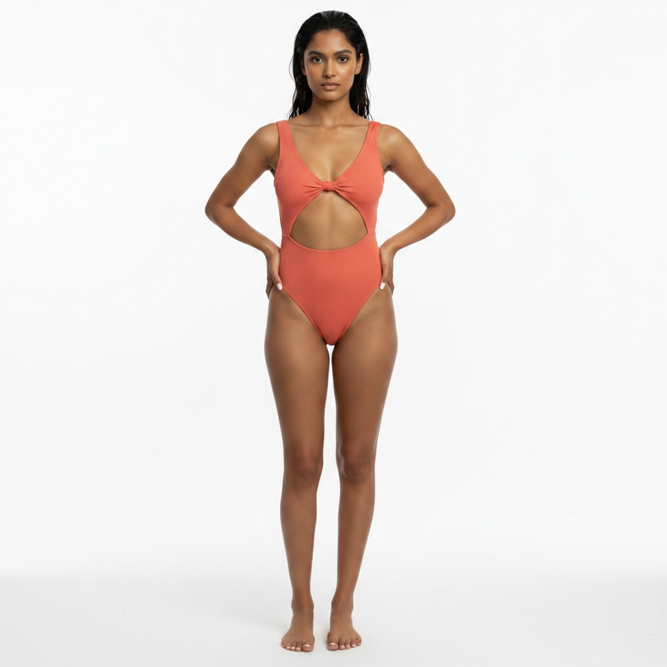 Maillot de bain une pièce Boohoo – Terre – Taille 36