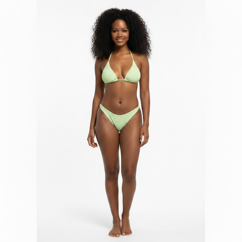Maillot de bain deux pièces Boohoo – Vert d'eau – Taille 40