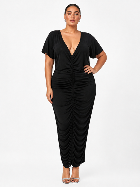 Robe longue Missguided – Noir – Taille 48