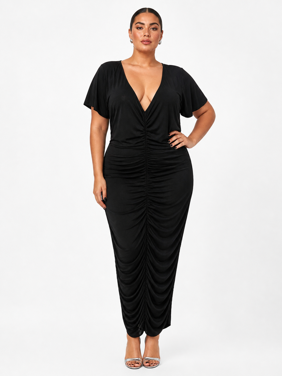 Robe longue Missguided – Noir – Taille 48