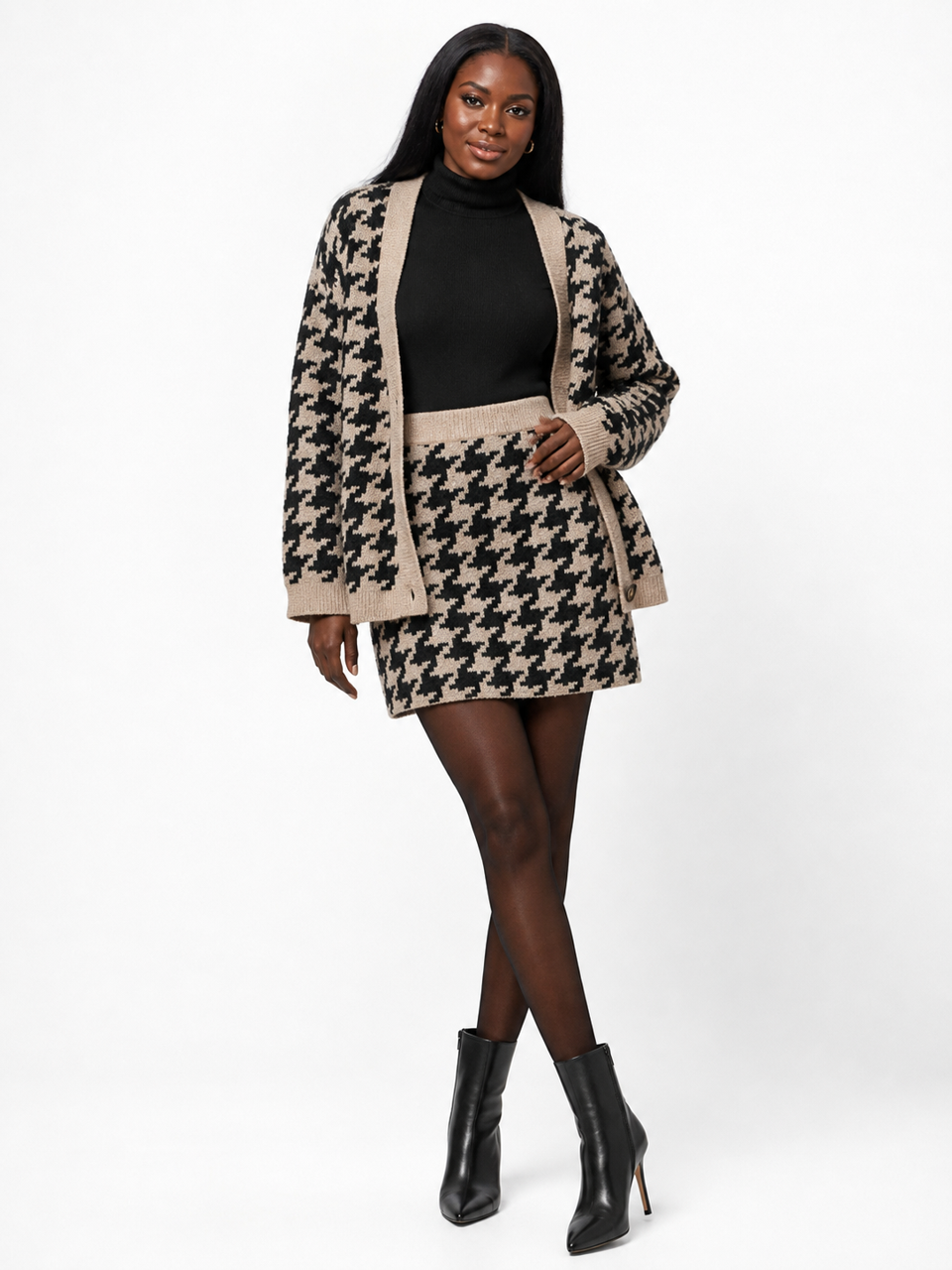 Ensemble H&M – Imprimé (pieds de poule) – Taille L