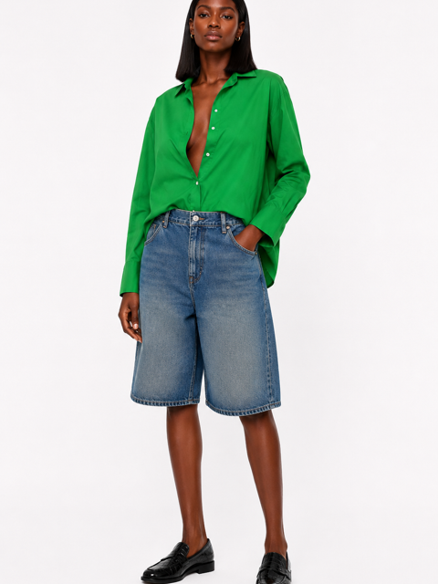 Chemise Zara – Vert – Taille XS