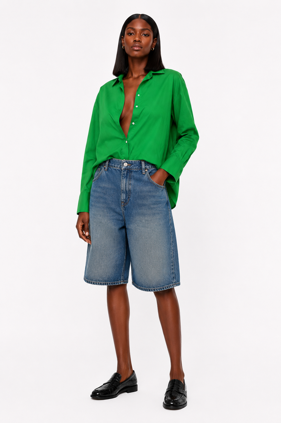 Chemise Zara – Vert – Taille XS
