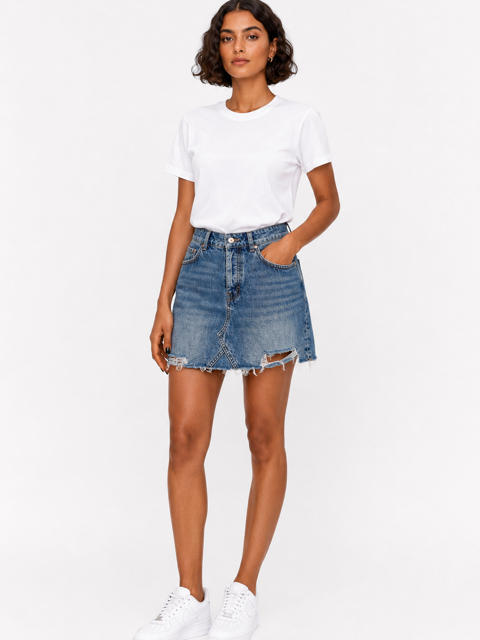 Jupe courte Zara – Jean – Taille S