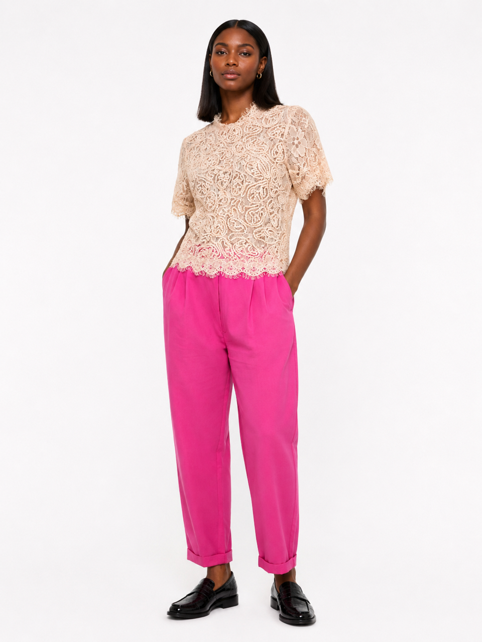 Pantalon Zara – Rose – Taille S