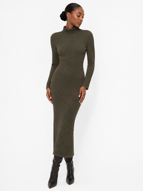 Robe longue Zara – Kaki – Taille S