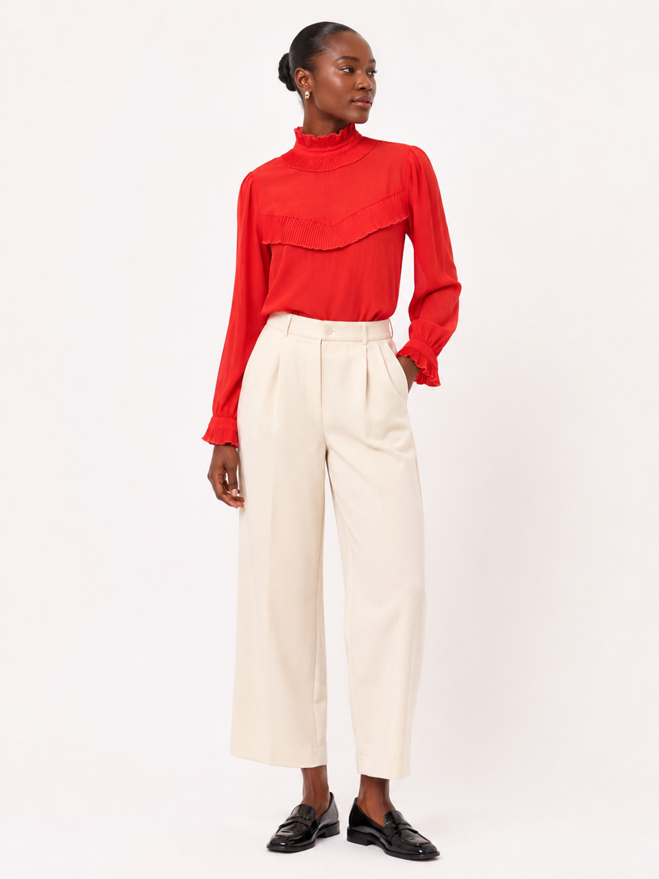 Blouse H&M – Rouge – Taille 34