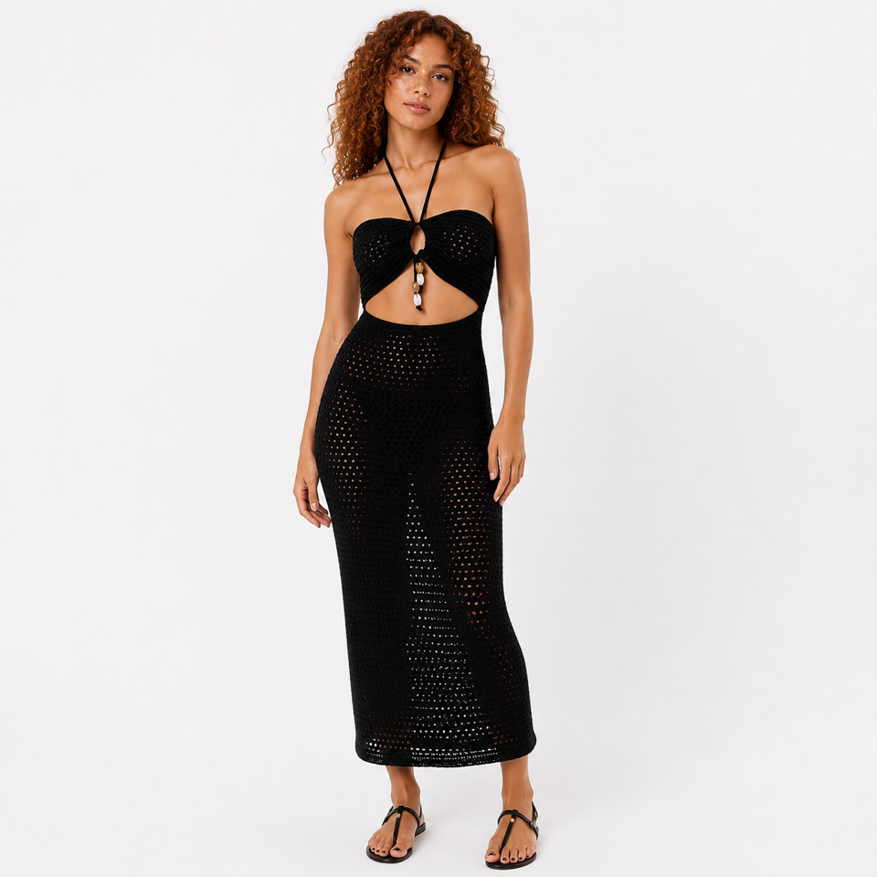 Robe longue H&M – Noir – Taille XS