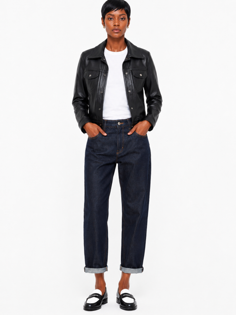 Blouson noir Courrèges – Taille 38