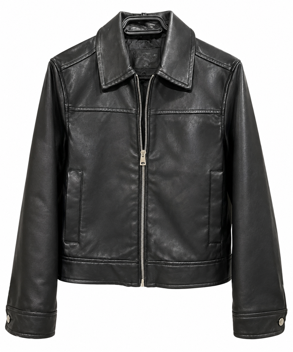 Blouson simili cuir Jennyfer – Noir – Taille S