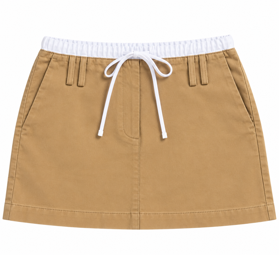 Jupe courte Mango – Camel – Taille 32