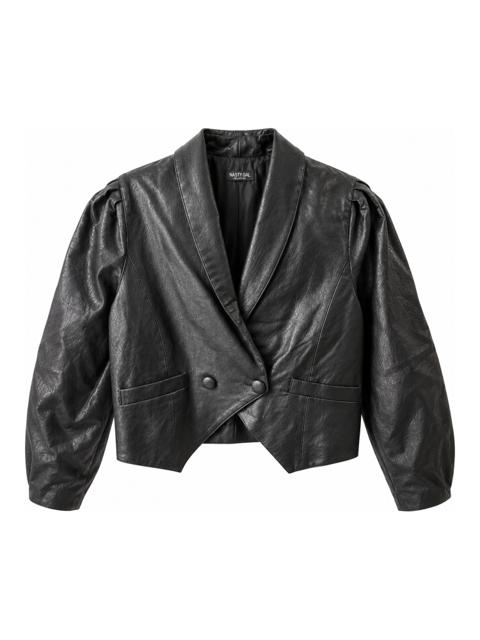 Veste style vintage Nasty Gal – Noir (similicuir) – Taille 34