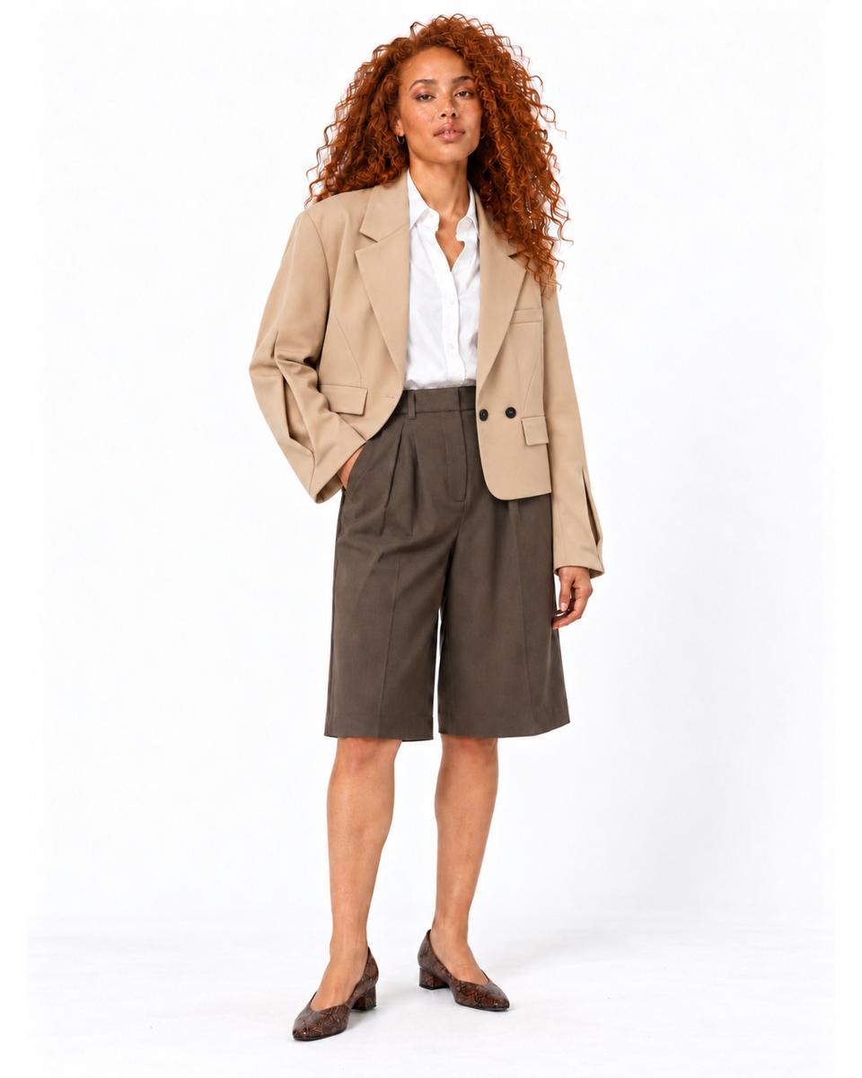 Blazer coupe oversize Zara – Camel – Taille L