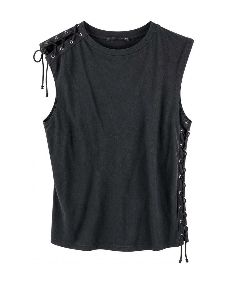 Débardeur à lacet Zara – Noir – Taille S